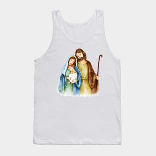 Nativity Jesus Family Tank Top